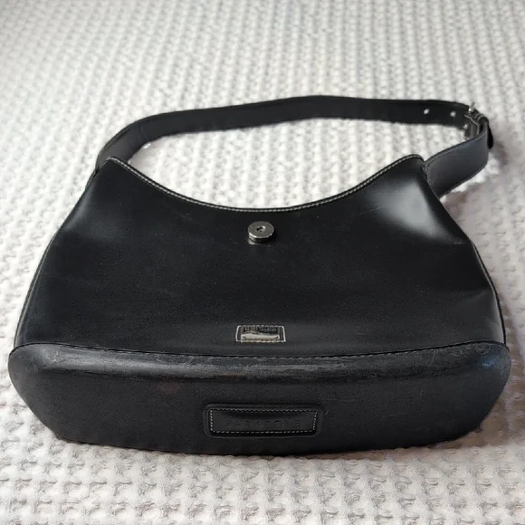 Dooney & Bourke Black Leather Shoulder Bag - Picture 3 of 11